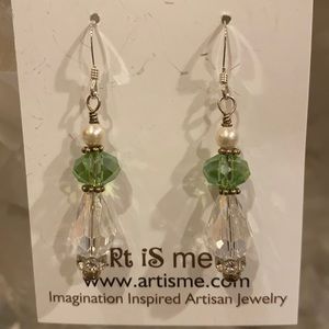STERLING SILVER SWAROVSKI CRYSTAL EARRINGS